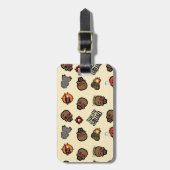 SuikerSquad | Deadshot Emoji Pattern Bagagelabel (Voorkant verticaal)