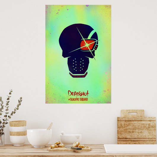 SuikerSquad | Deadshot Head Icon Poster (Keuken)