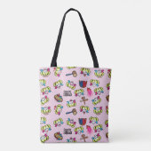 SuikerSquad | Harley Quinn Emoji Pattern Tote Bag (Achterkant)