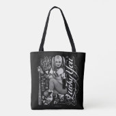 SuikerSquad | Harley Quinn Typography Photo Tote Bag (Achterkant)