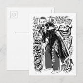 SuikerSquad| Joker Typography Foto Briefkaart (Voorkant / Achterkant)