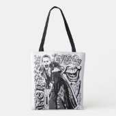 SuikerSquad | Joker Typography Foto Tote Bag (Achterkant)