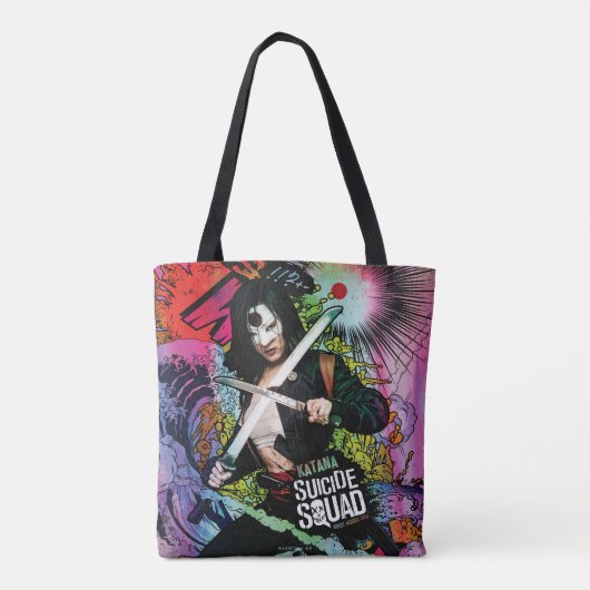 SuikerSquad | Katana Character Graffiti Tote Bag (Achterkant)