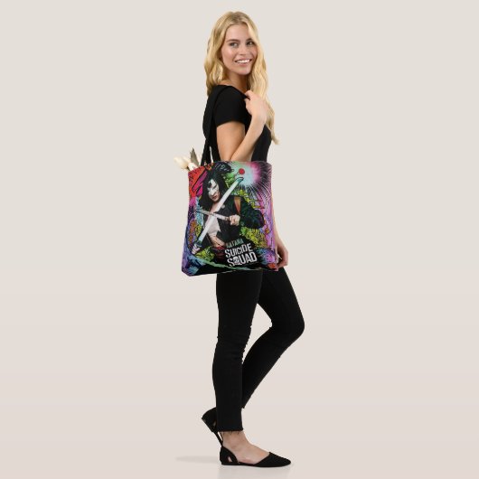 SuikerSquad | Katana Character Graffiti Tote Bag (Op model)