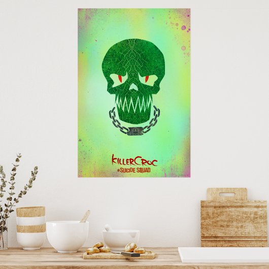 SuikerSquad | Killer Croc Head Icon Poster (Keuken)