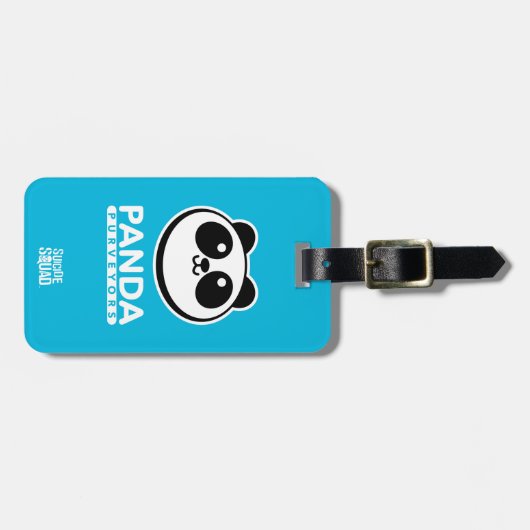 SuikerSquad | Panda Purveyors Logo Bagagelabel (Voorkant horizontaal)