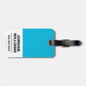 SuikerSquad | Panda Purveyors Logo Bagagelabel (Achterkant horizontaal)