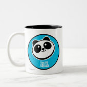 SuikerSquad | Panda Purveyors Logo Tweekleurige Koffiemok (Links)