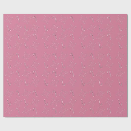 Suikerstenen 2026 Roze Cadeaupapier (Vlak)