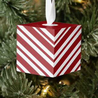 Suikerstok Houten Kubus Kerst Ornament