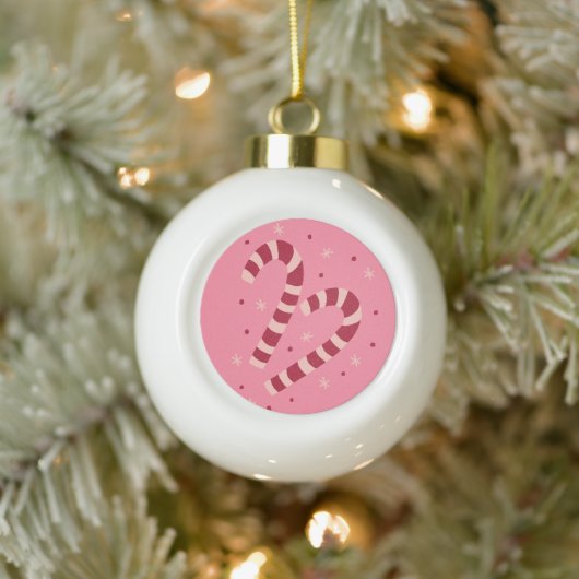 Suikerstokken Keramische Bal Ornament (Boom)