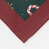 Suikerstokken Sneeuwvlokken Rode Kerstballen Groen Fleece Deken (Hoek)