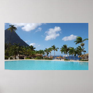 Suikerstrand Saint Lucia Poster