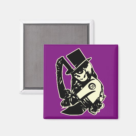 Suikersuiker Schuildag van het dode Tattoo 0055 Magneet (Voorkant / Achterkant)