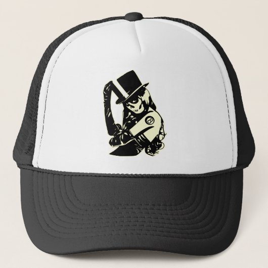 Suikersuiker Schuildag van het dode Tattoo 0055 Trucker Pet (Voorkant)