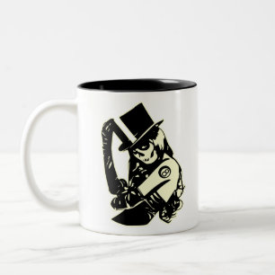 Suikersuiker Schuildag van het dode Tattoo 0055 Tweekleurige Koffiemok