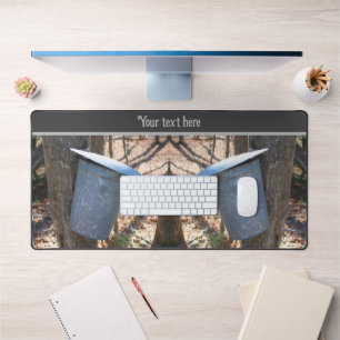 Suikertas met mantel. van apelsiroop voor bomen bureaumat