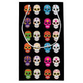 Suikertas voor schedel klein cadeauzakje (Achterkant)