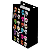 Suikertas voor schedel klein cadeauzakje (Achterkant Gekanteld)