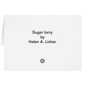 Suikertruckkaart (Achterkant Horizontaal)