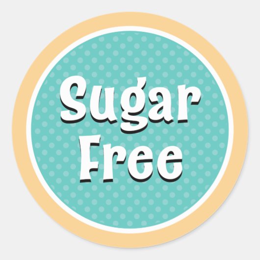 Suikervrije Sticker (Voorkant)