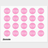 Suikervrije zone geschenken ronde sticker (Vel)