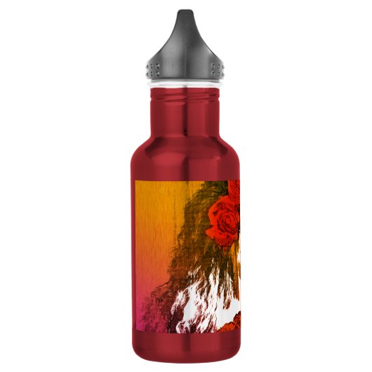 Suikervrouw met Rozen kunst Waterfles (Links)