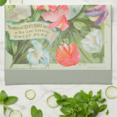 Suikerwten: 1906 zaadcatalogusillustratie theedoek (Gevouwen)