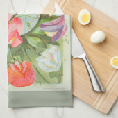 Suikerwten: 1906 zaadcatalogusillustratie theedoek (Quarter Fold)