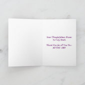 Suikerwten/Thankful Bedankkaart (Binnen)