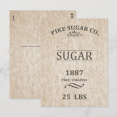  suikerzak briefkaart (Voorkant / Achterkant)