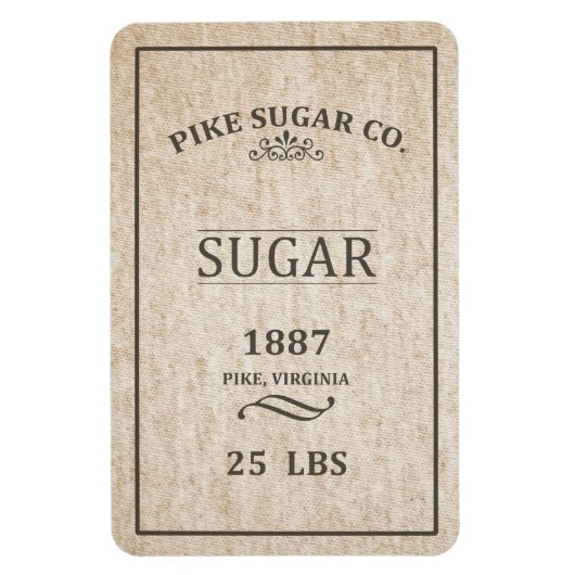  suikerzak magneet (Verticaal)