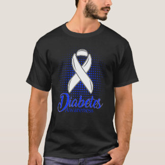 Suikerziekte bewustzijn- Blauwe Lint T-shirt
