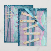 Suikerzoete 16-partijenuitnodigingen kaart (Voorkant / Achterkant)