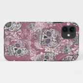 Suikerzoete zachte suiker schedel. Case-Mate iPhone case (Achterkant (horizontaal))