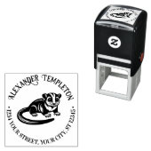 Suikerzweefvliegtuig Australië Naam Retouradres #1 Zelfinktende Stempel (In situ)