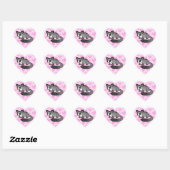 Suikerzweefvliegtuig Liefde Hart Sticker (Vel)