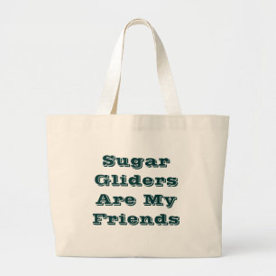Suikerzweefvliegtuigen zijn mijn vrienden grote tote bag
