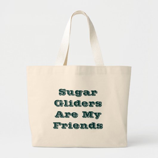 Suikerzweefvliegtuigen zijn mijn vrienden grote tote bag (Voorkant)