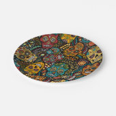 SUIKR SKULL Halloween 7-inch Borden Papieren Bordje (Gekanteld)