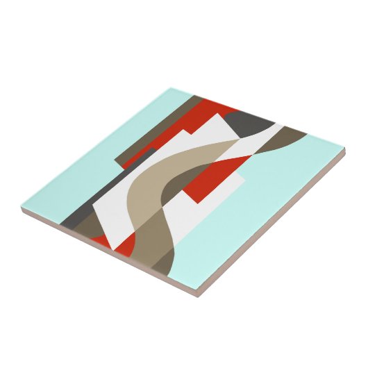 SUISSE: Art Deco Moderne: Zestig Kantoor, Mad Mann Tegeltje (Zijkant)