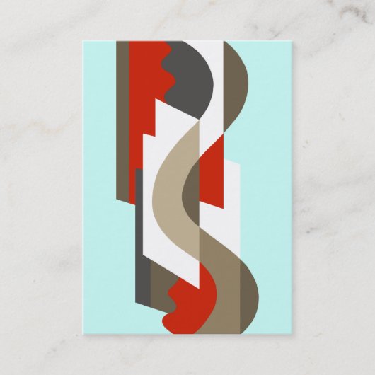 SUISSE: Art Deco Moderne: Zestig Kantoor, Mad Mann Visitekaartje (Voorkant)