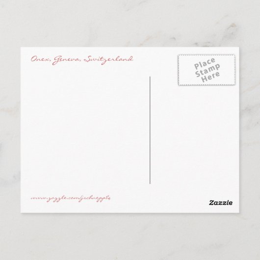 Suisse Briefkaart (Achterkant)