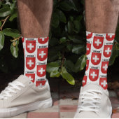 Suisse Coat of Arms - Zwitserse wapenstilstand Sokken