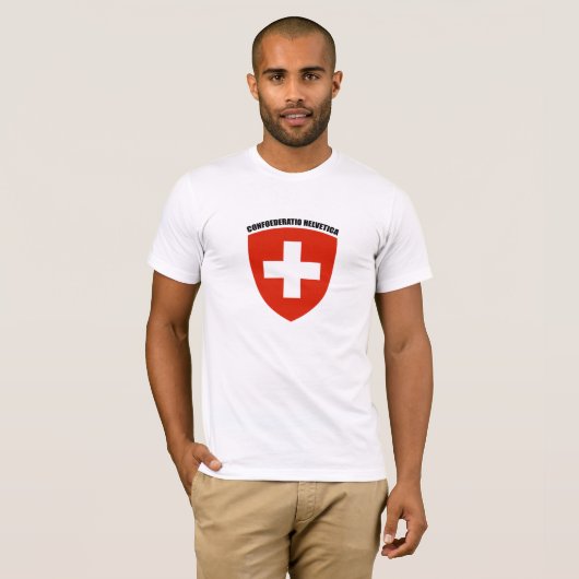 Suisse: Confoederatio Helvetica T-shirt (Voorkant volledig)