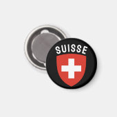 Suisse (Franstalig Zwitserland) Magneet (Voorkant / Achterkant)