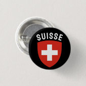 Suisse (Franstalig Zwitserland) Ronde Button 3,2 Cm (Voorkant /achterkant)