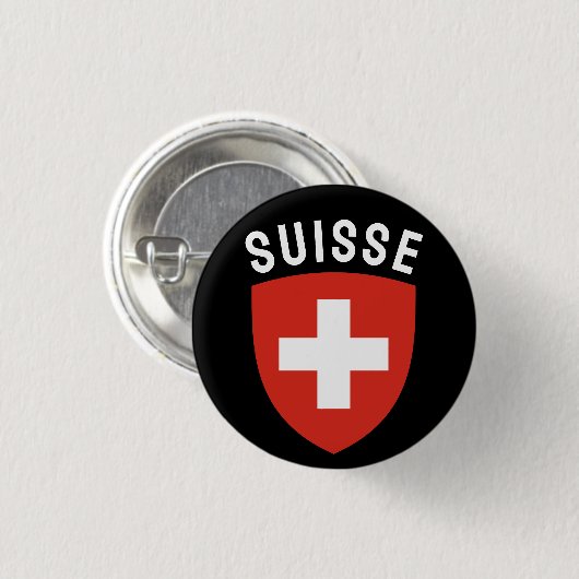 Suisse (Franstalig Zwitserland) Ronde Button 3,2 Cm (Voorkant /achterkant)