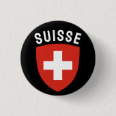Suisse (Franstalig Zwitserland) Ronde Button 3,2 Cm (Voorkant)