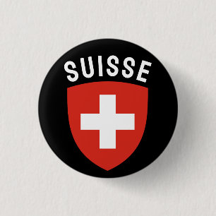 Suisse (Franstalig Zwitserland) Ronde Button 3,2 Cm